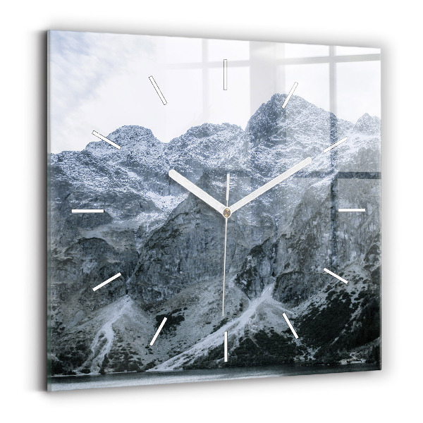 Horloge murale carrée Morskie Oko dans les Tatras