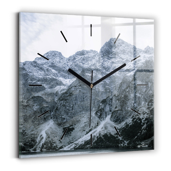 Horloge murale carrée Morskie Oko dans les Tatras