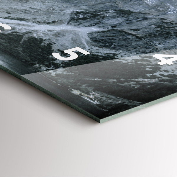 Horloge murale carrée Morskie Oko dans les Tatras