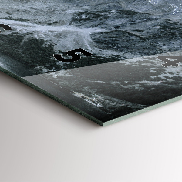 Horloge murale carrée Morskie Oko dans les Tatras