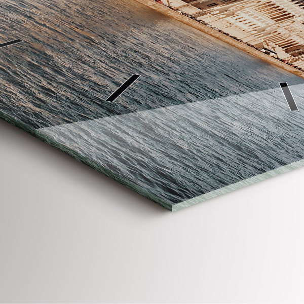 Horloge murale carrée Parlement à Budapest