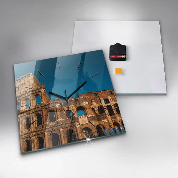 Horloge murale carrée Le Colisée en Italie