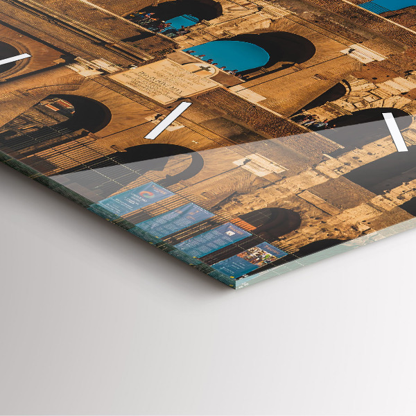 Horloge murale carrée Le Colisée en Italie