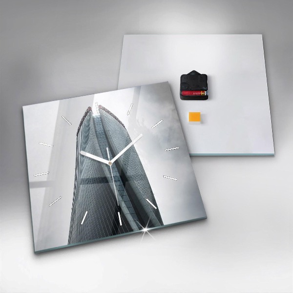 Horloge murale carrée Gratte-ciel à Milan