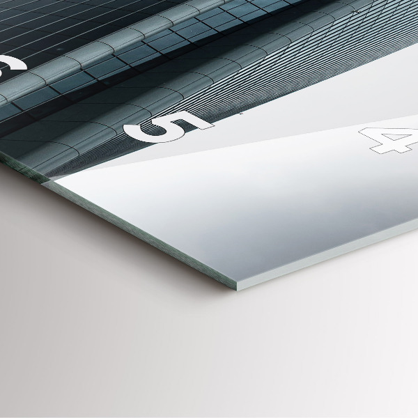 Horloge murale carrée Gratte-ciel à Milan