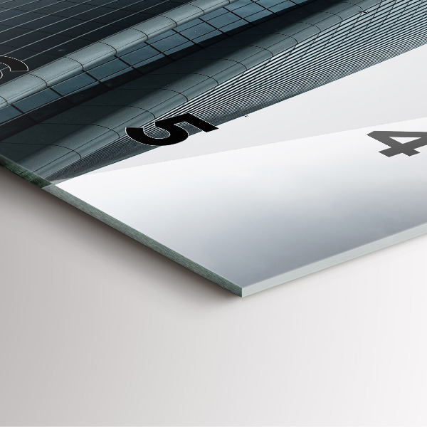 Horloge murale carrée Gratte-ciel à Milan