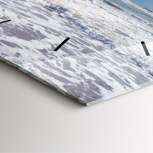 Horloge murale carrée Embarcation coulée