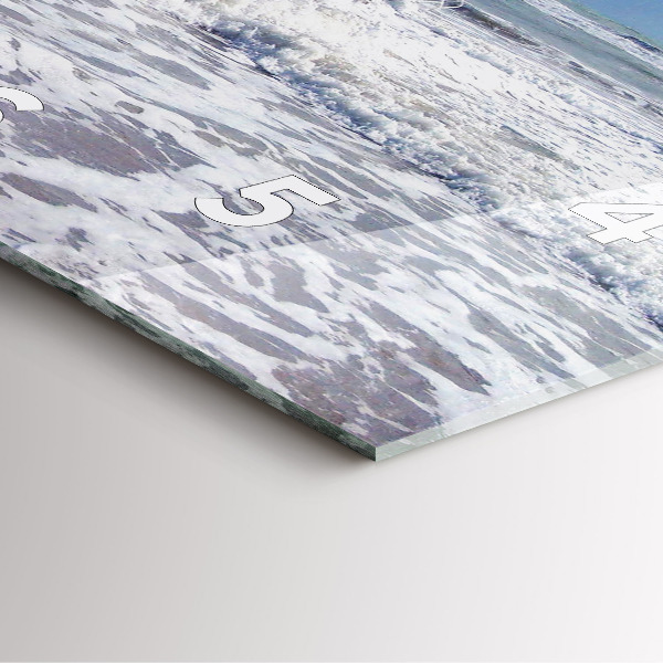 Horloge murale carrée Embarcation coulée