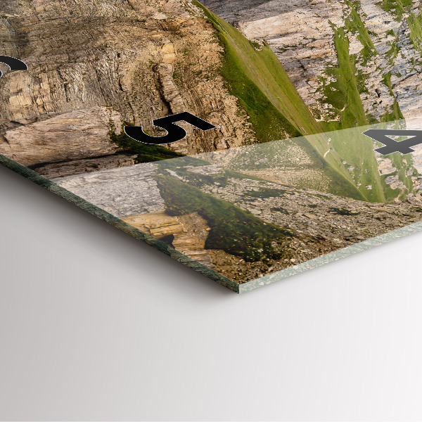 Horloge murale carrée montagnes Rocheuses