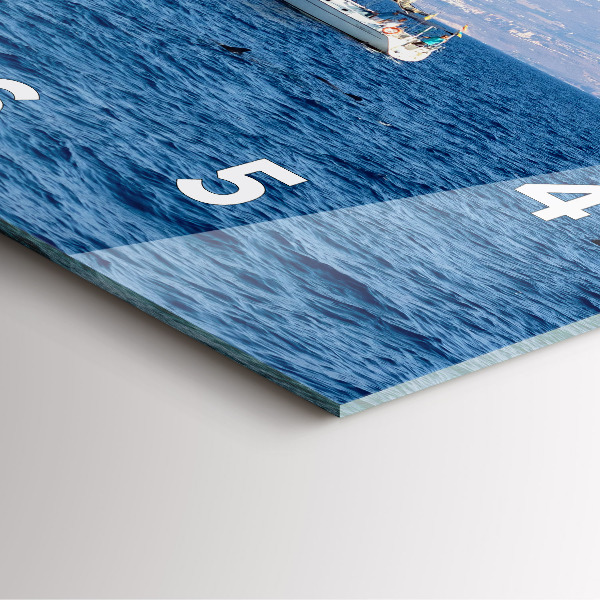 Horloge murale carrée Yacht à Tenerife