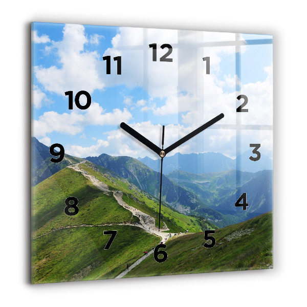 Horloge murale carrée Kasprowy Wierch Zakopane