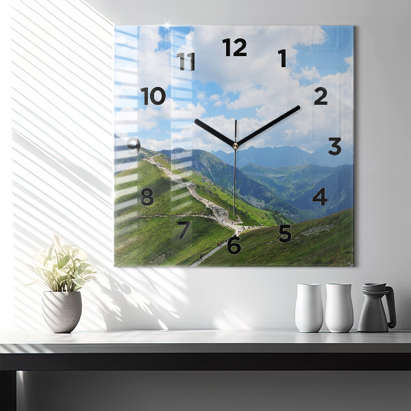 Horloge murale carrée Kasprowy Wierch Zakopane