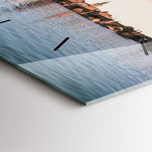 Horloge murale carrée Pont Charles à Prague