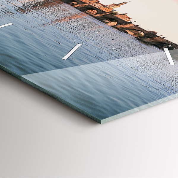 Horloge murale carrée Pont Charles à Prague