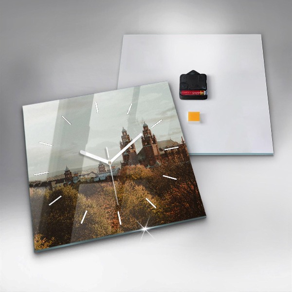 Horloge murale carrée 'Galerie d''art de Glasgow'