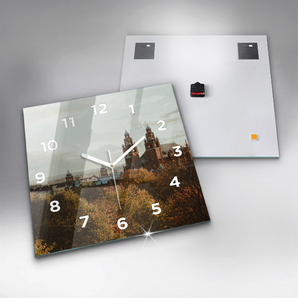 Horloge murale carrée 'Galerie d''art de Glasgow'