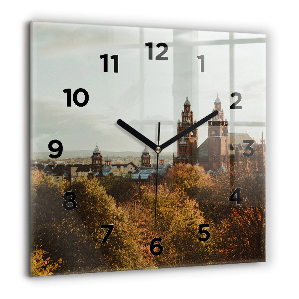 Horloge murale carrée 'Galerie d''art de Glasgow'