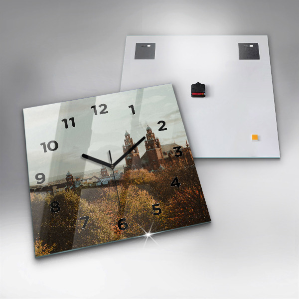 Horloge murale carrée 'Galerie d''art de Glasgow'