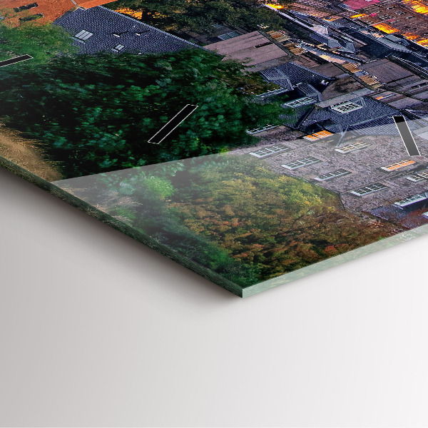 Horloge murale carrée Édimbourg depuis Calton Hill