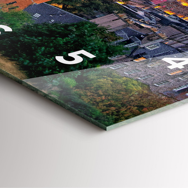 Horloge murale carrée Édimbourg depuis Calton Hill