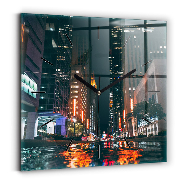 Horloge murale carrée Hilton Houston