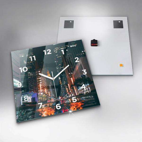 Horloge murale carrée Hilton Houston