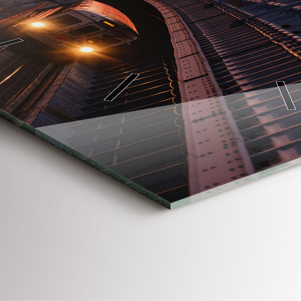 Horloge murale carrée Pont Benjamin Franklin