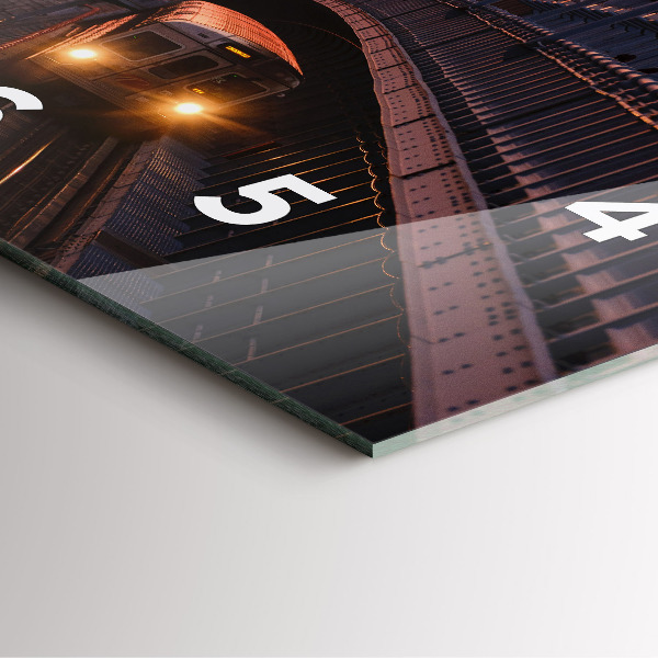 Horloge murale carrée Pont Benjamin Franklin