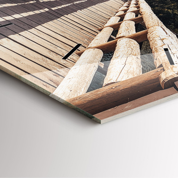 Horloge murale carrée Montagnes de Yellowstone