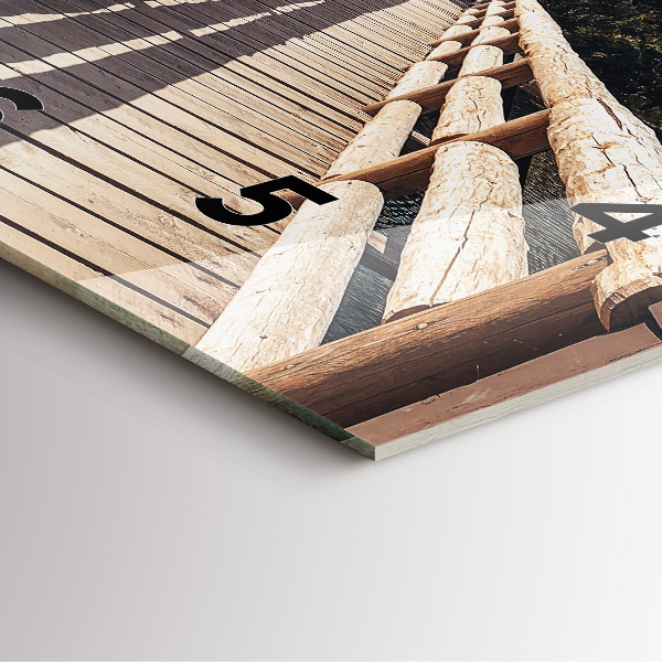 Horloge murale carrée Montagnes de Yellowstone