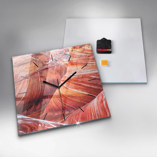 Horloge murale carrée Le pittoresque Grand Canyon