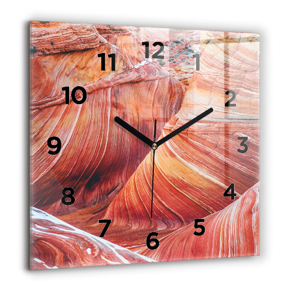 Horloge murale carrée Le pittoresque Grand Canyon