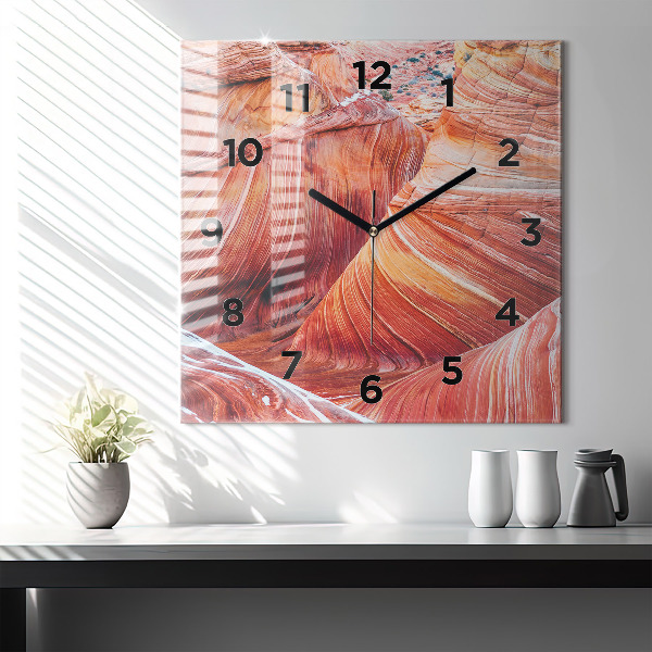 Horloge murale carrée Le pittoresque Grand Canyon