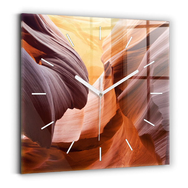 Horloge murale carrée Antelope Canyon