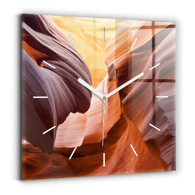 Horloge murale carrée Antelope Canyon