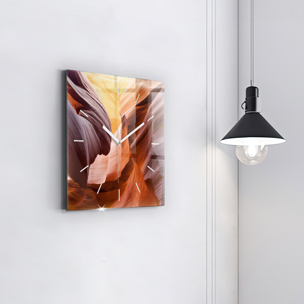 Horloge murale carrée Antelope Canyon
