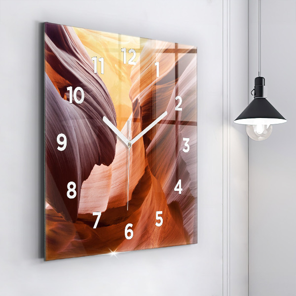 Horloge murale carrée Antelope Canyon