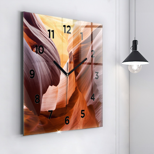 Horloge murale carrée Antelope Canyon