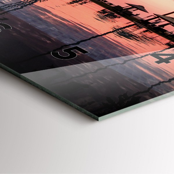 Horloge murale carrée Palmiers à Hawaï