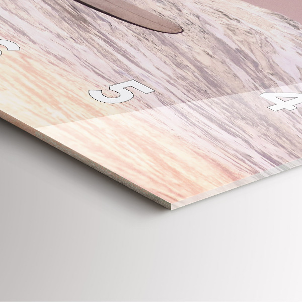 Horloge murale carrée Surfeur à Hawaï