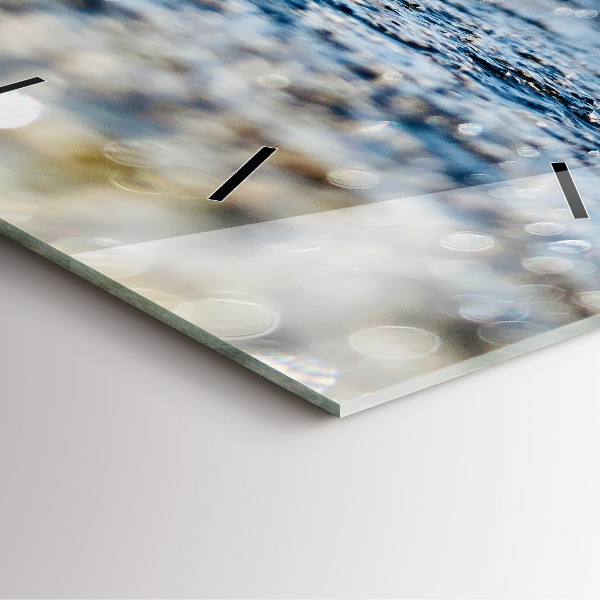 Horloge murale carrée Photographie aquatique