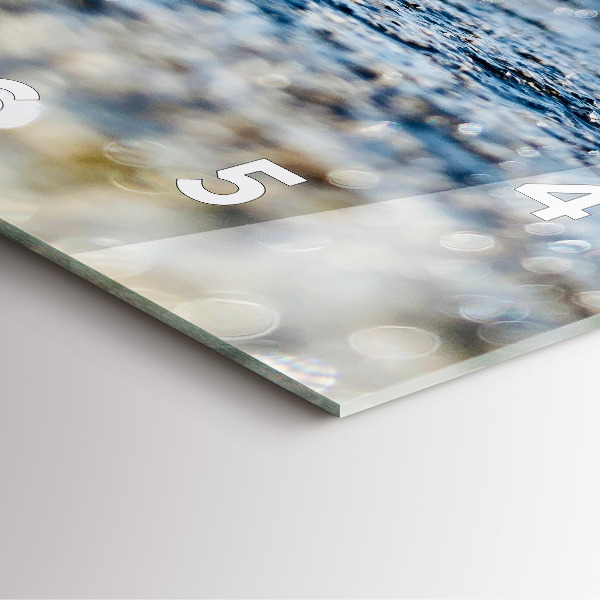 Horloge murale carrée Photographie aquatique