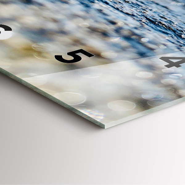 Horloge murale carrée Photographie aquatique