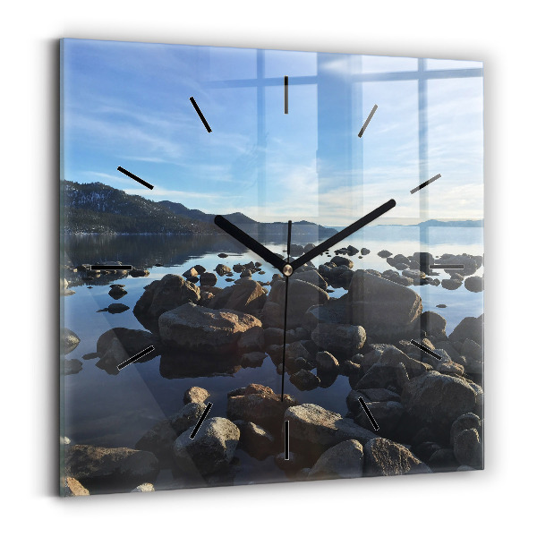 Horloge murale carrée Vue sur la mer