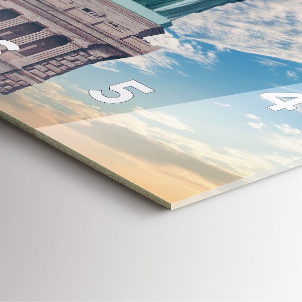 Horloge murale carrée Statue de la Liberté à New York