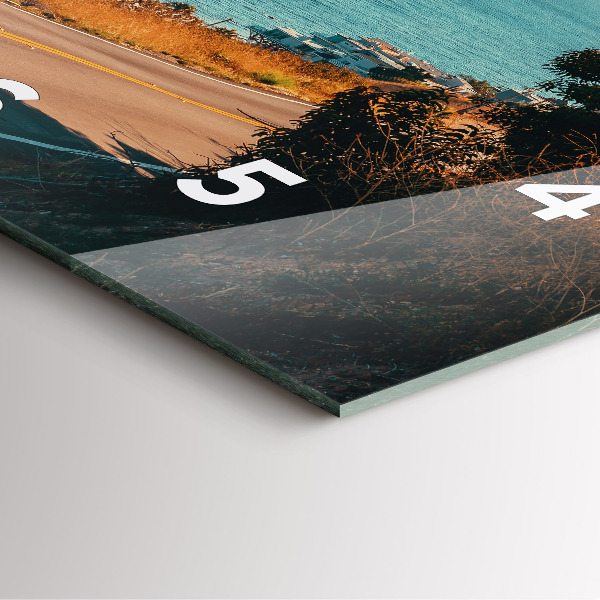 Horloge murale carrée Palmiers à Malibu