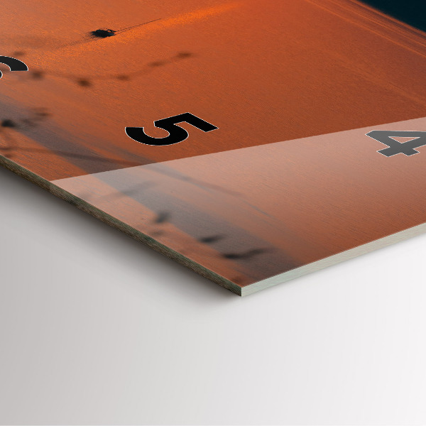 Horloge murale carrée Le lac Balaton le soir