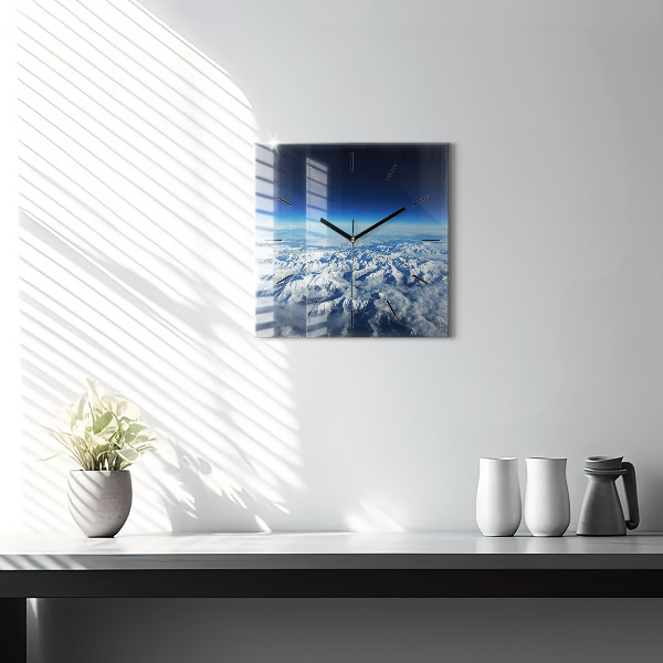 Horloge murale carrée Paysage Montagnes Pyrénées