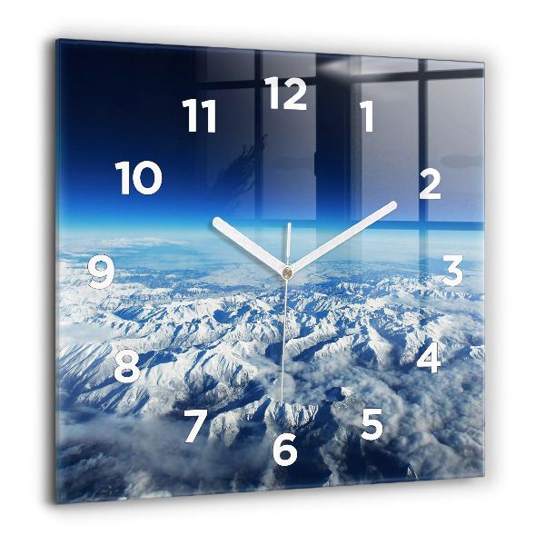 Horloge murale carrée Paysage Montagnes Pyrénées