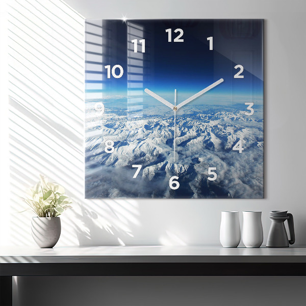 Horloge murale carrée Paysage Montagnes Pyrénées